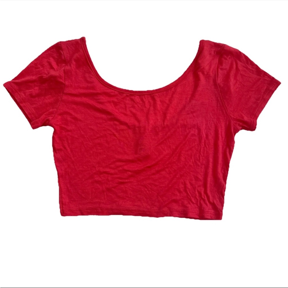 Vintage I Love S&S Inc Women’s Crop Top S Scoop Neck Y2K Festival Summer Basic
